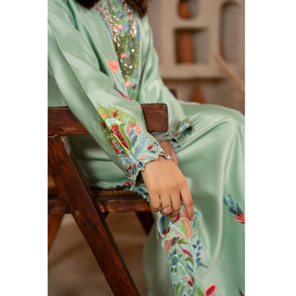 RA-40 Embroidered kaftan 2 Pc - Raniya.h