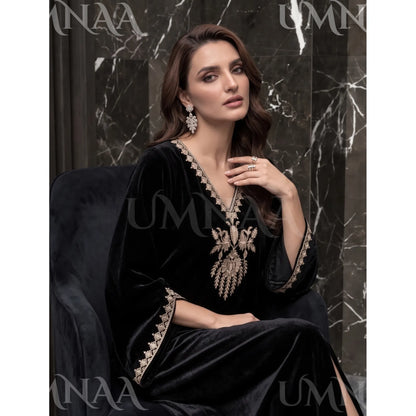 UA-304 Luxury Embroidered Kaftan 1 Pc | Umnaa