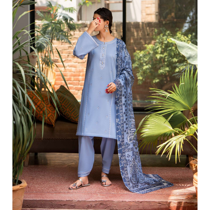 UCA-20 Luxury Cambric Cotton Farshi Shalwar Collection | Ready to Wear | Casuallite