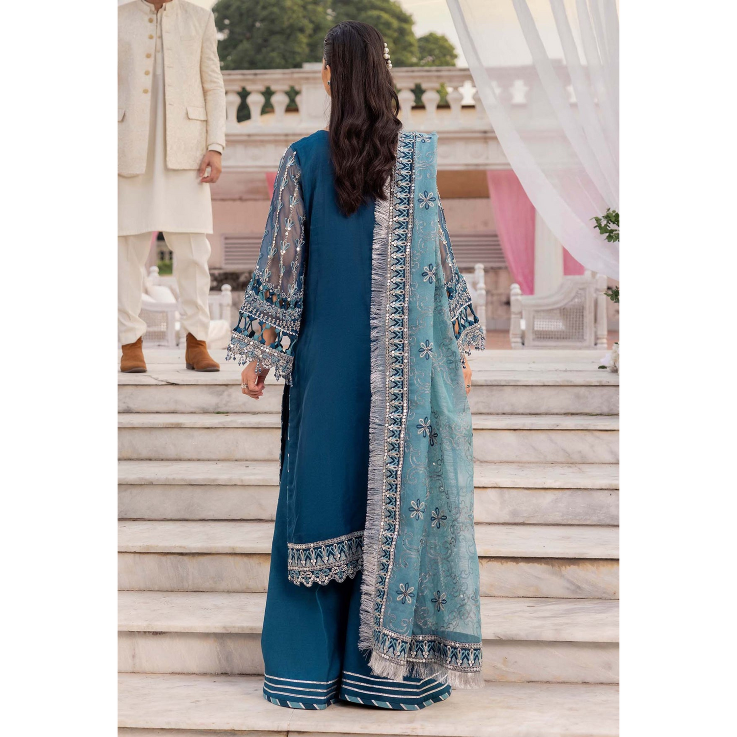 UTT-04 Embroidered Luxury festive 3 Pc Pakistani Dress | Ready to wear | Traditional Thread