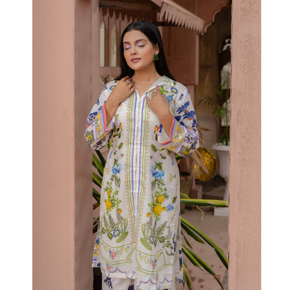 Printed Lawn Co-Ords Set 2 Pc | Ready to Wear | Rangz