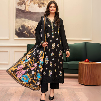 3 Pc Ready to Wear Embroidered Collection | Karma Collection | UMKC01001
