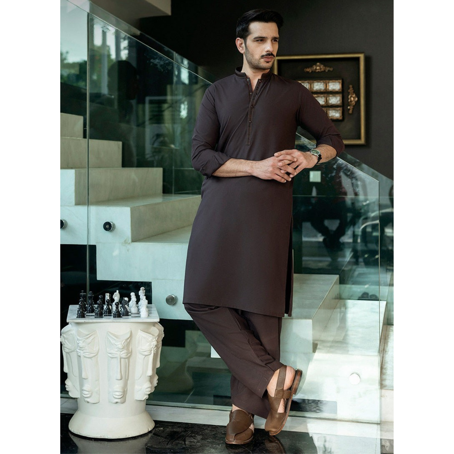 2 Pc Mens Shalwar kameez Collection-Asim Jofa