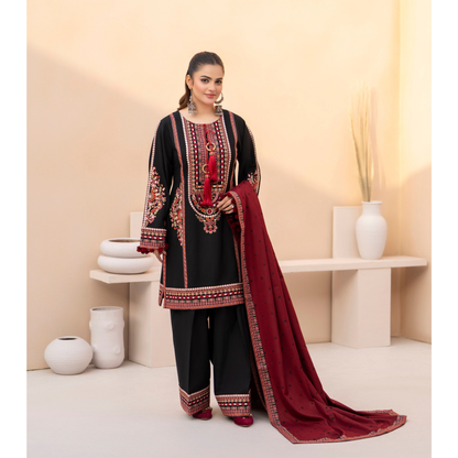 "Mishaal" Khat Edition Luxury Embroidered Farshi Shalwar 3 Piece by Karma Collection