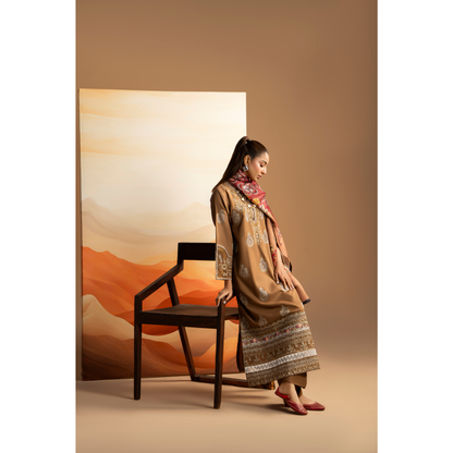 RA-25 Embroidered Dhanak Collection by Raniya.h