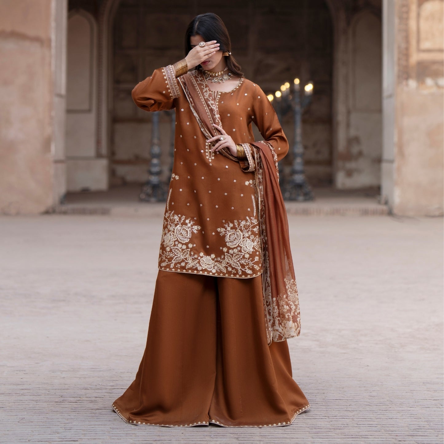 UCA-35 Darbar Festive Drop Embroidered Collection by Casuallite