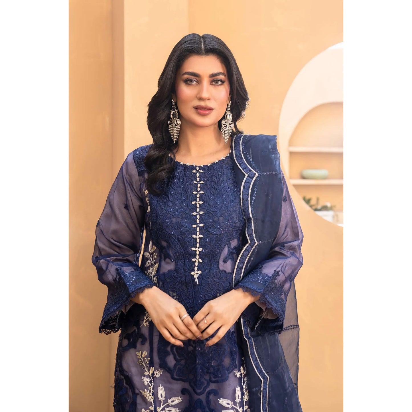 UMRZ-56 Maria.b Oraganza by Rangz Embroidered Festive Organza Collection