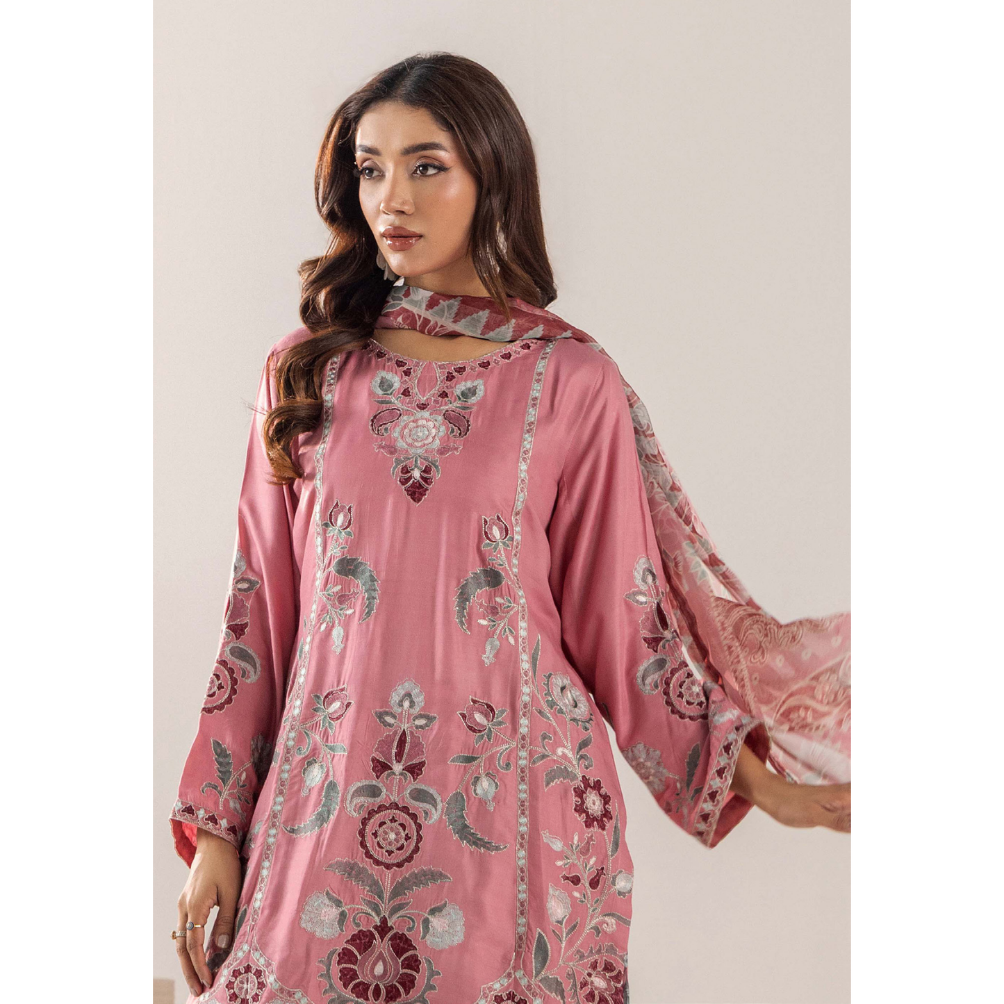 UTT-19 VOL 5 Embroidered Printed Linen Festive Collection by Traditional Thread