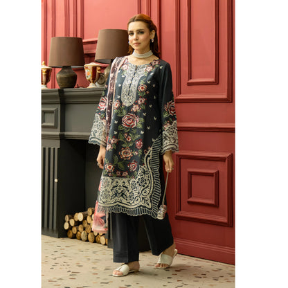 UMRZ-58 Embroidered Linen Collection 3 Pc By Rangz Asian clothes Ready to Wear