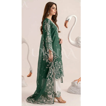 UA-190 Embroidered Cotton Collection 3 Piece | Ready to Wear | Asian clothes
