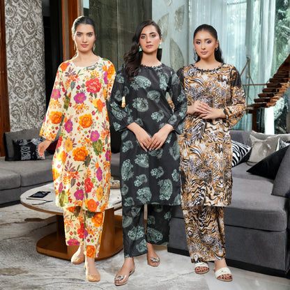 UMS-61 "Limelight" by Simrans Printed Lawn Co Ord Set Collection | Ready to Wear Pakistani Asian clothes