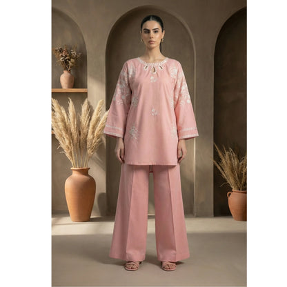 UA-196 Embroidered Cotton Lawn Co-Ords Set by Umnaa Ready to Wear Pakistani Asian casual Modest clothes