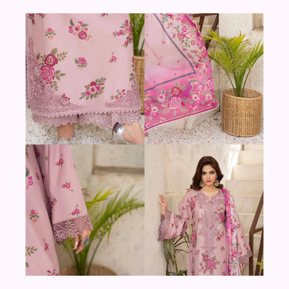 KC-1569 "Tabeer" Embroidered Festive Cambric Cotton Collection by Karma Collection