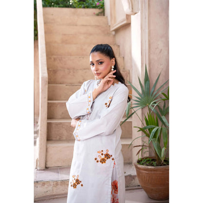 UMRZ-64 "Reat" by Rangz Embroidered Lawn Co Ord set collection| Ready to Wear Pakistani Asian clothes