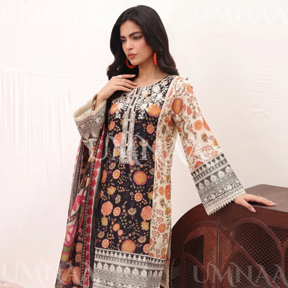 UA-334 Embroidered Viscose 3 Pc Collection Ready to Wear Pakistani Asian clothes by Umnaa
