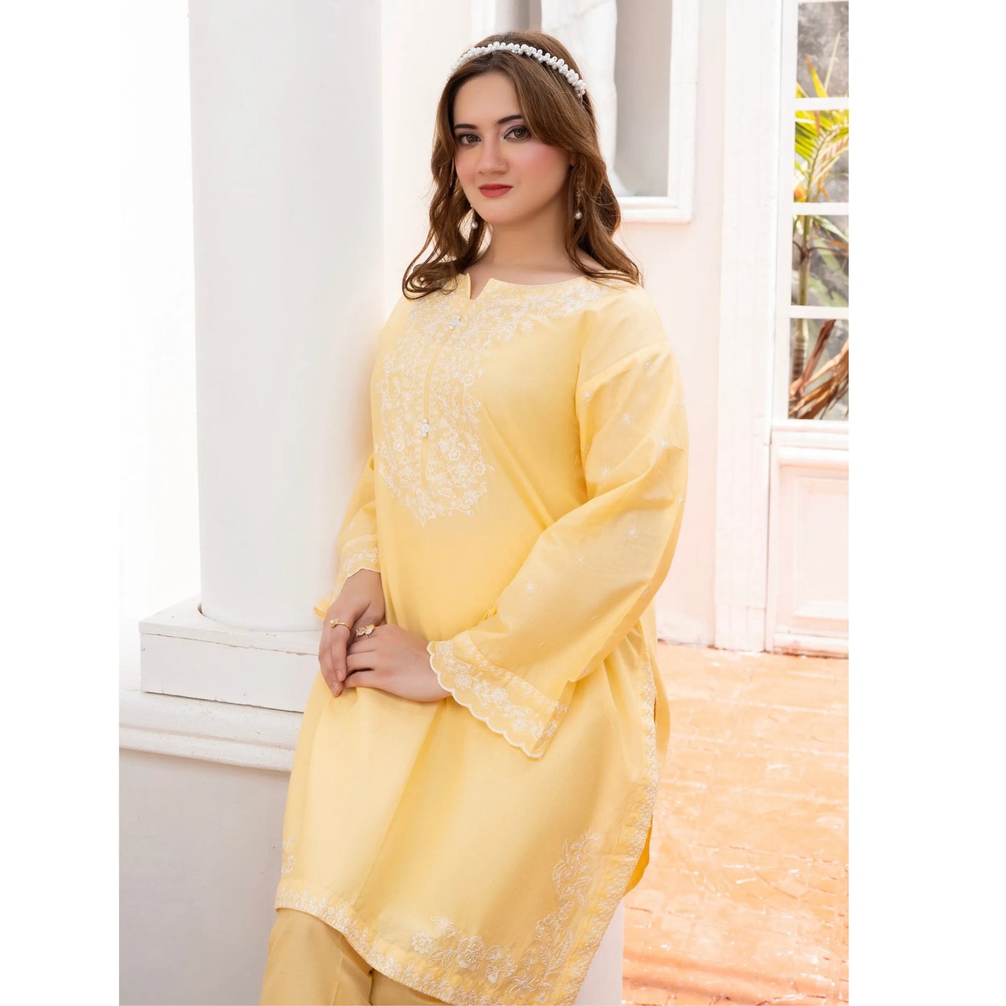 UA-243 Embroidered Lawn Summer Lawn Co-Ords Set by Umnaa