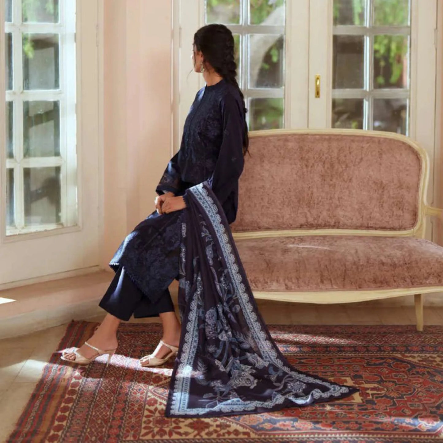 UCA-47 "Sakoon" Embroidered Cambric 3 Pc Collection | Casuallite