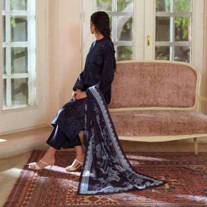 UCA-47 "Sakoon" Embroidered Cambric 3 Pc Collection | Casuallite