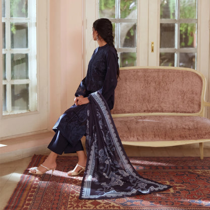UCA-47 "Sakoon" Embroidered Cambric 3 Pc Collection | Casuallite