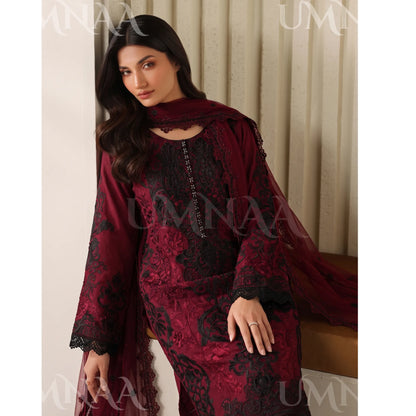 UA-283 Embroidered Chiffon 3 Pc Collection | Umnaa