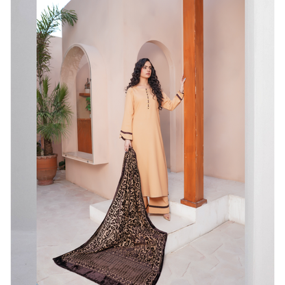 UMS-54 "Venus" by Simrans Palachi Shawl Linen Shalwar kammez Winter Collection