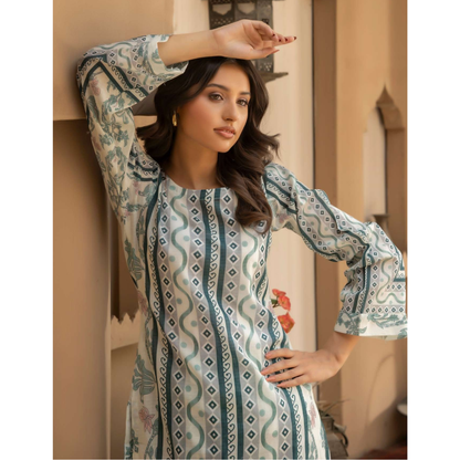 UMRZ-45 2 Pc Printed Cotton Co-Ord set |Ready to Wear| Rangz