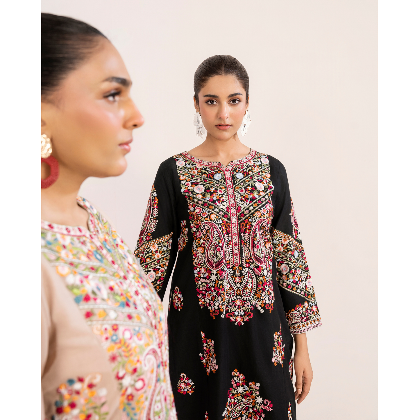 UA-118 Embroidered khaddar Co-Ords set 2 Pc Collection  | Ready to Wear | Umnaa