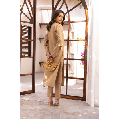 UMS-38 Lira by Simrans Dhanak Solid Co Ord Set
