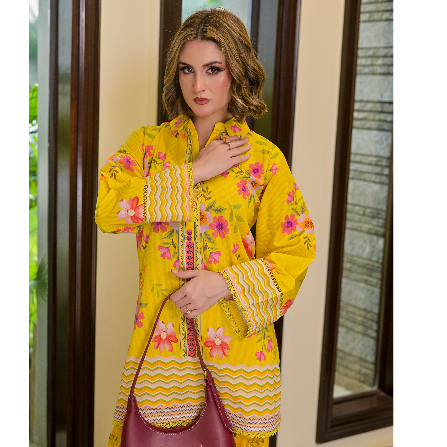 USN-17 Printed Cambric Cotton Co-Ords Set by Saphron