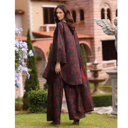 UA-138 Embroidered Printed khaddar Collection by Umnaa | Ready to Wear | Asian Clothes