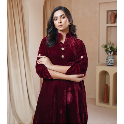 UMS-46 Velvet Co-Ords set by Simrans | Ready to Wear | Asian Clothes