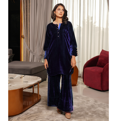 UMS-47 Coco by Simrans Velvet Co-Ords set | Ready to Wear | Asian Clothes