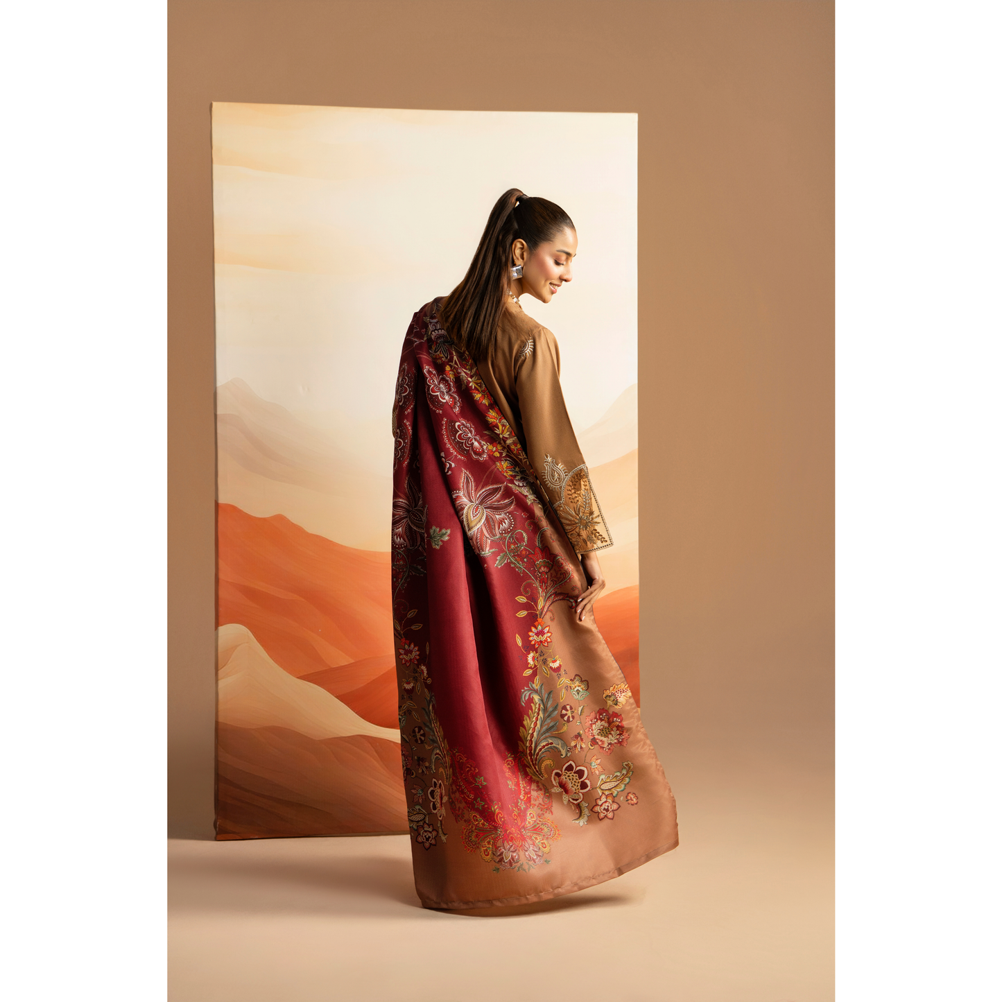 RA-25 Embroidered Dhanak Collection by Raniya.h