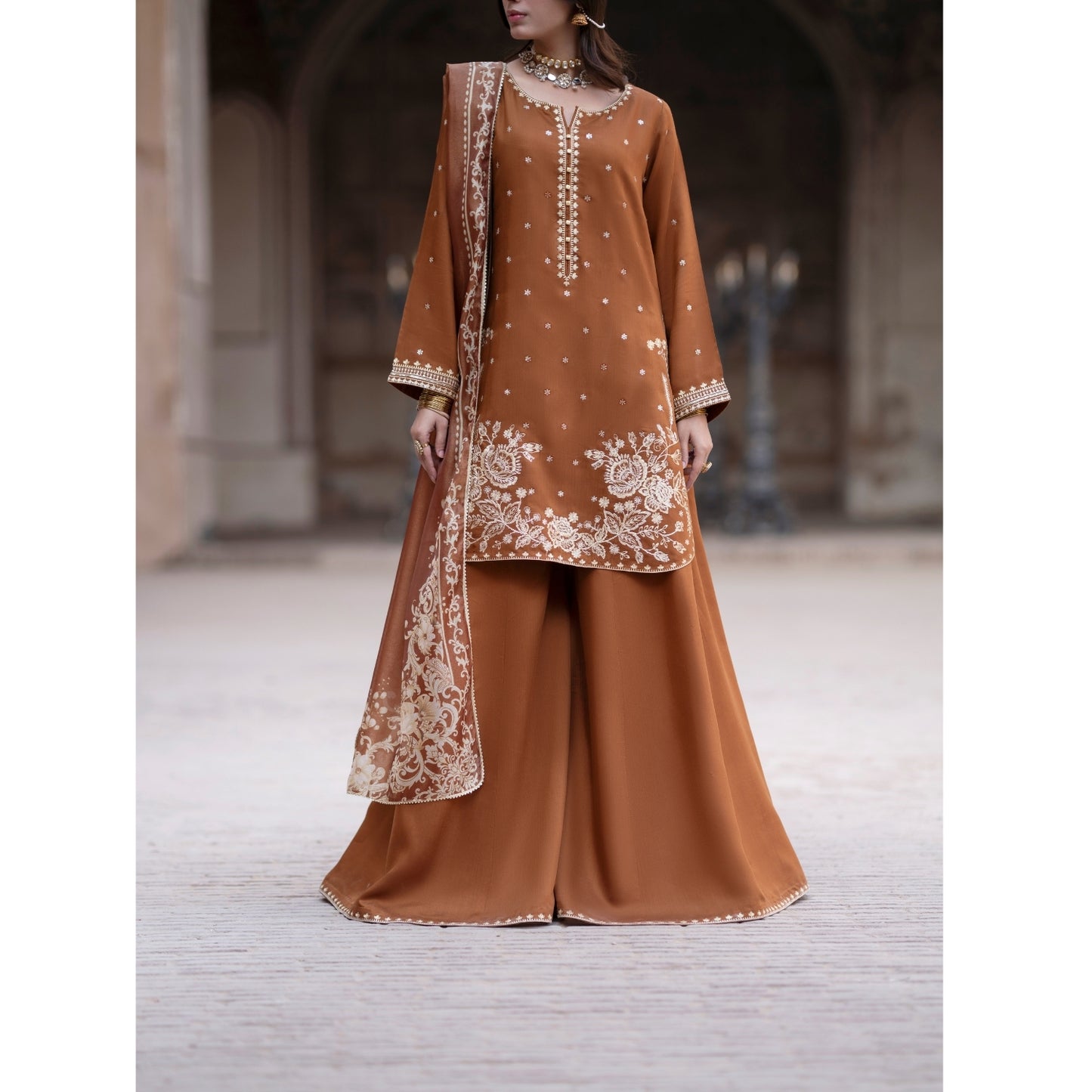 UCA-35 Darbar Festive Drop Embroidered Collection by Casuallite