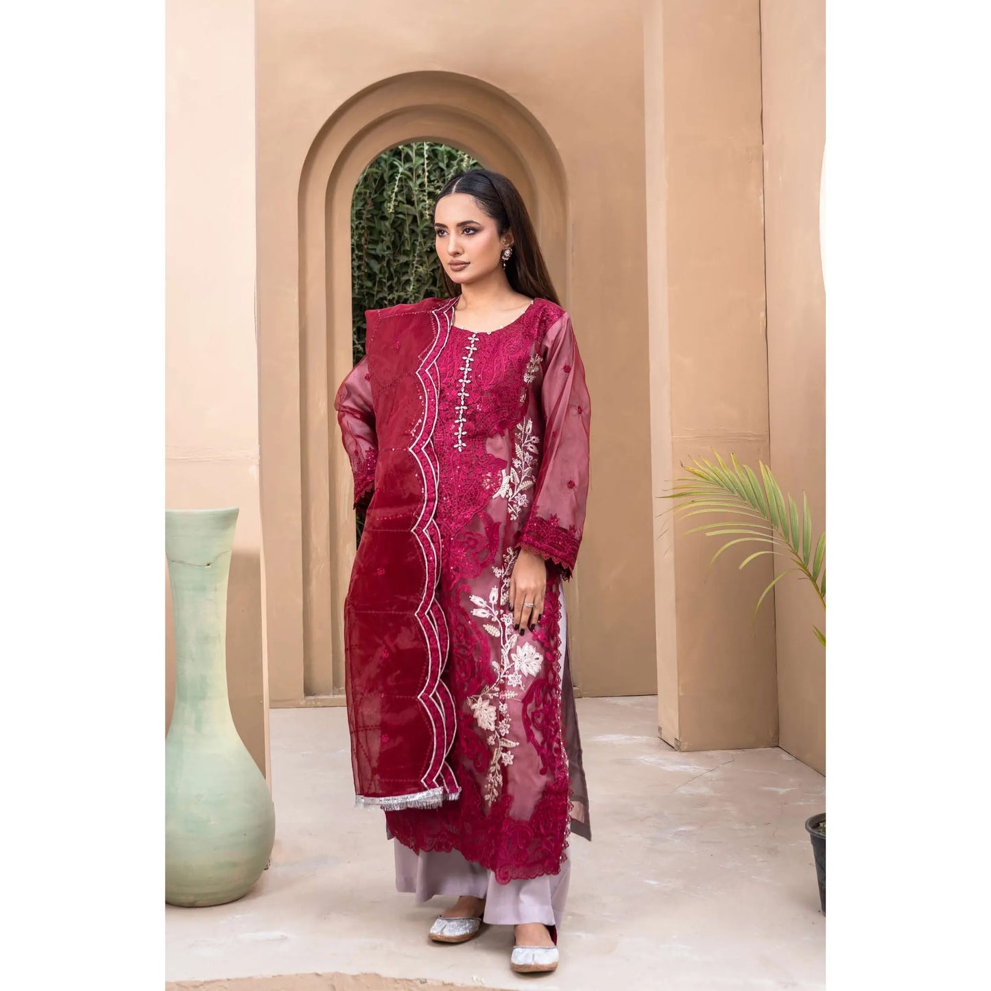 UMRZ-56 Maria.b Oraganza by Rangz Embroidered Festive Organza Collection