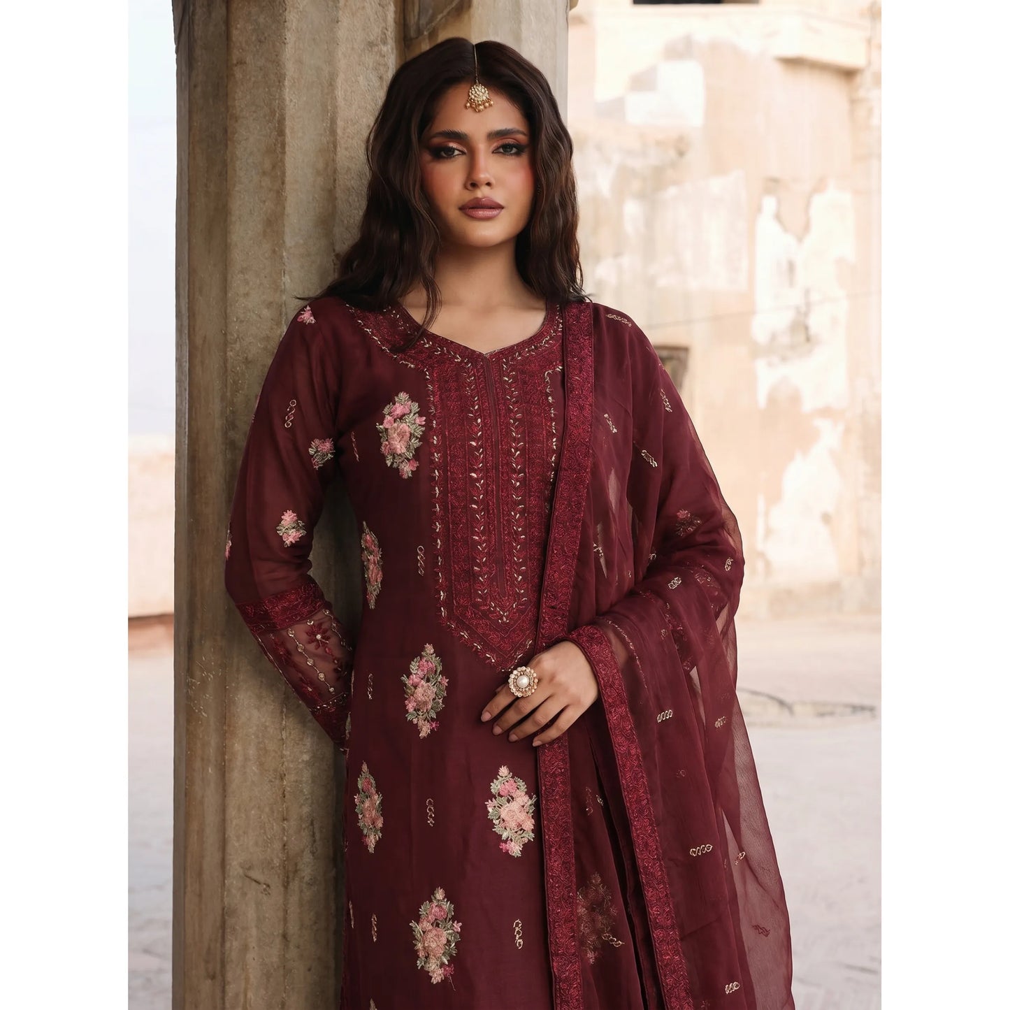 UA-201 Embroidered Cotton Festive Collection By Umnaa | Ready to Wear Pakistani Asian clothes