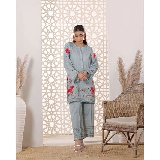 USN-19 Daily Pret Vol'8 Printed Lawn Co-Ords Set by Saphron Casual Co Ord Set Pakistani