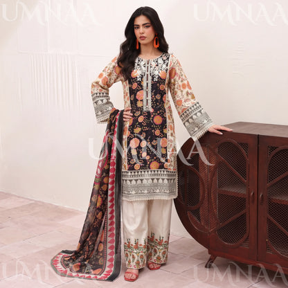 UA-334 Embroidered Viscose 3 Pc Collection Ready to Wear Pakistani Asian clothes by Umnaa