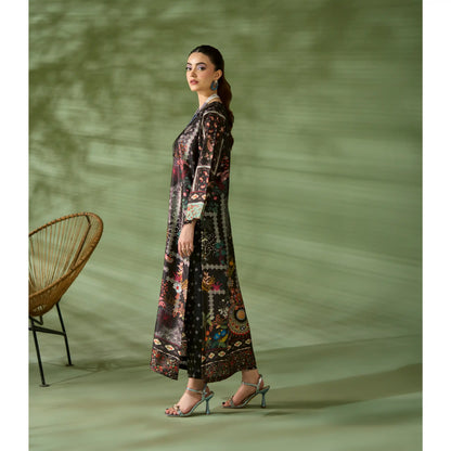 UAL-05 Printed Silk Kaftan Style Co-Ord Set Loose fit Casual Wear | Ethnic wear | ALLY'S