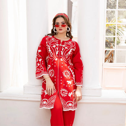 UA-243 Embroidered Lawn Summer Lawn Co-Ords Set by Umnaa