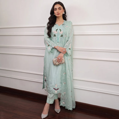 UA-265 Embroidered Festive Kaftan Sheesha Silk Collection by Umnaa | Pakistani Trendy Kaftan Asian Clothing