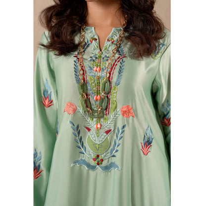 RA-40 Embroidered kaftan 2 Pc - Raniya.h