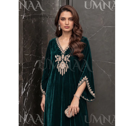UA-304 Luxury Embroidered Kaftan 1 Pc | Umnaa