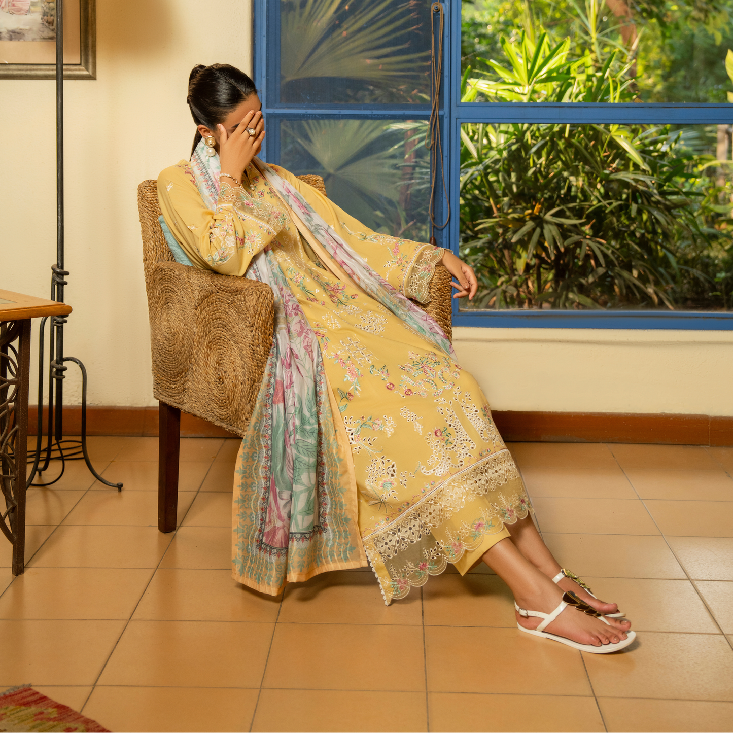 UCA-29 "Misha" Embroidered Linen Ready to Wear Winter Collection by Casuallite