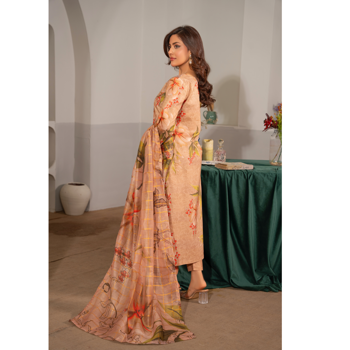 RA-14 3 Pc Embroidered printed Lawn Collection | Raniya.h |