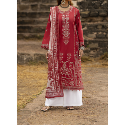 UCA-19 3 Pc Embroidered Cotton Lawn Ready to Wear Eid Collection by Casuallite