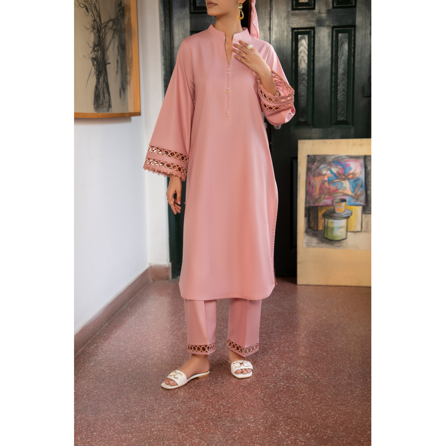 UCA-21 2 pc Summer Cotton Co Ord Set | Ready to Wear | Casuallite