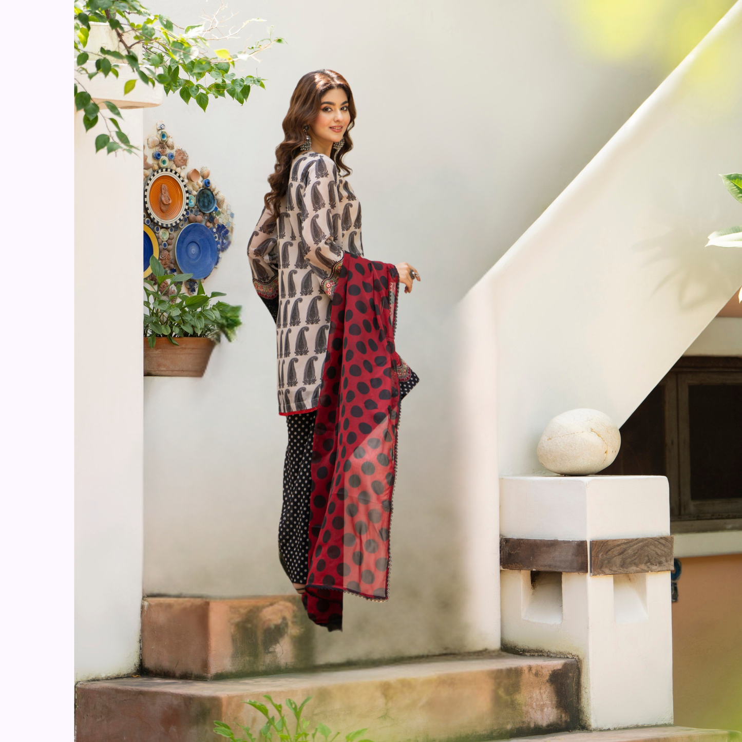 "Khumaar" Embroidered Georgette Collection by karma Collection Asian Wear Pakistani Dresses