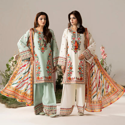 KC-1581 "AYRA" Embroidered Cambric Cotton Collection by Karma Collection