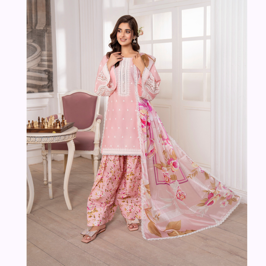 3 Pc Luxury Embroidered trendy Farshi Shalwar Collection | Eid Wear | Karma collection
